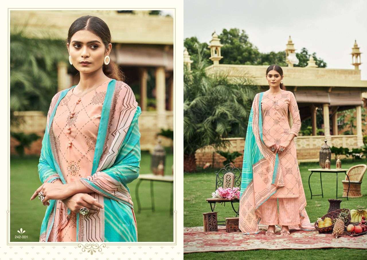 GUL VOL-2 BY SARGAM PRINTS 242-001 TO 242-008 SERIES BEAUTIFUL STYLISH SHARARA SUITS FANCY COLORFUL CASUAL WEAR & ETHNIC WEAR & READY TO WEAR PURE LAWN COTTON PRINTED DRESSES AT WHOLESALE PRICE