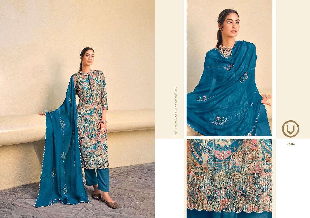 ALMIRA VOL-2 BY VIVEK FASHION 4401 TO 4406 SERIES BEAUTIFUL SUITS COLORFUL STYLISH FANCY CASUAL WEAR & ETHNIC WEAR PURE MUSLIN DIGITAL PRINT DRESSES AT WHOLESALE PRICE