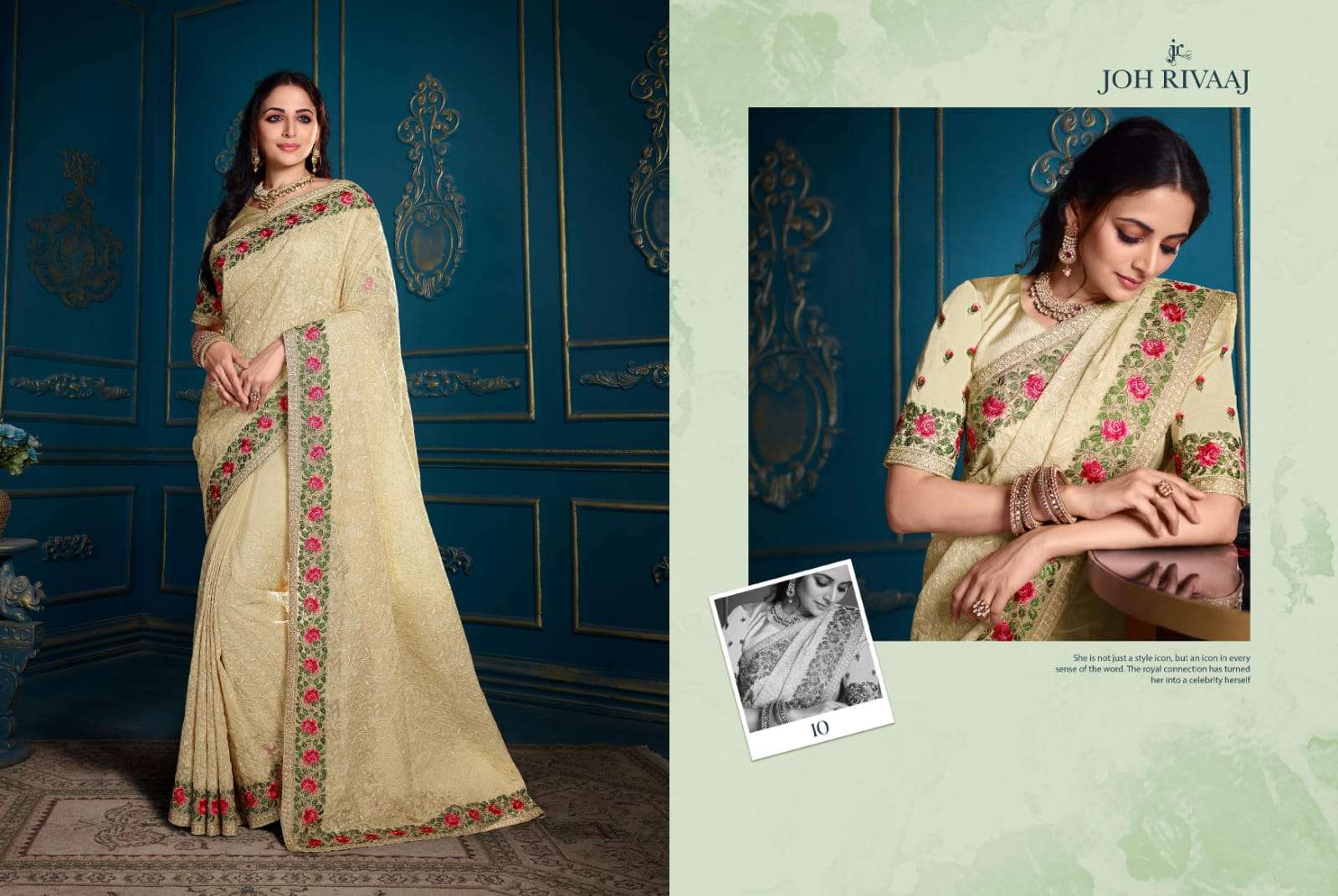 KADHAI BY JOH RIVAAJ 01 TO 10 SERIES INDIAN TRADITIONAL WEAR COLLECTION BEAUTIFUL STYLISH FANCY COLORFUL PARTY WEAR & OCCASIONAL WEAR FANCY SAREES AT WHOLESALE PRICE