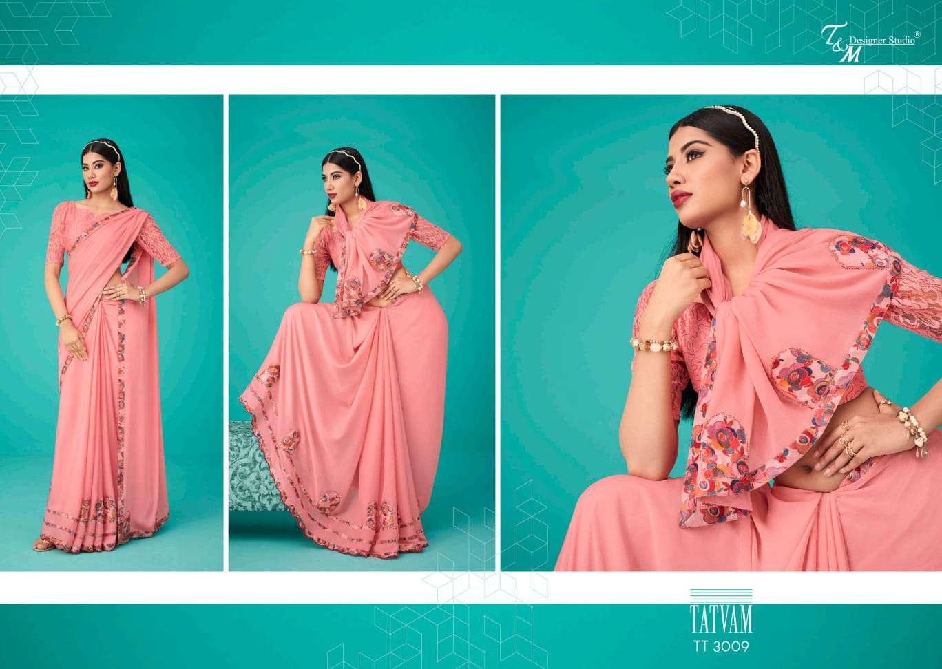TATVAM VOL-30 BY T AND M DESIGNER STUDIO 3009 TO 3022 SERIES BEAUTIFUL SUITS COLORFUL STYLISH FANCY CASUAL WEAR & ETHNIC WEAR FANCY DRESSES AT WHOLESALE PRICE