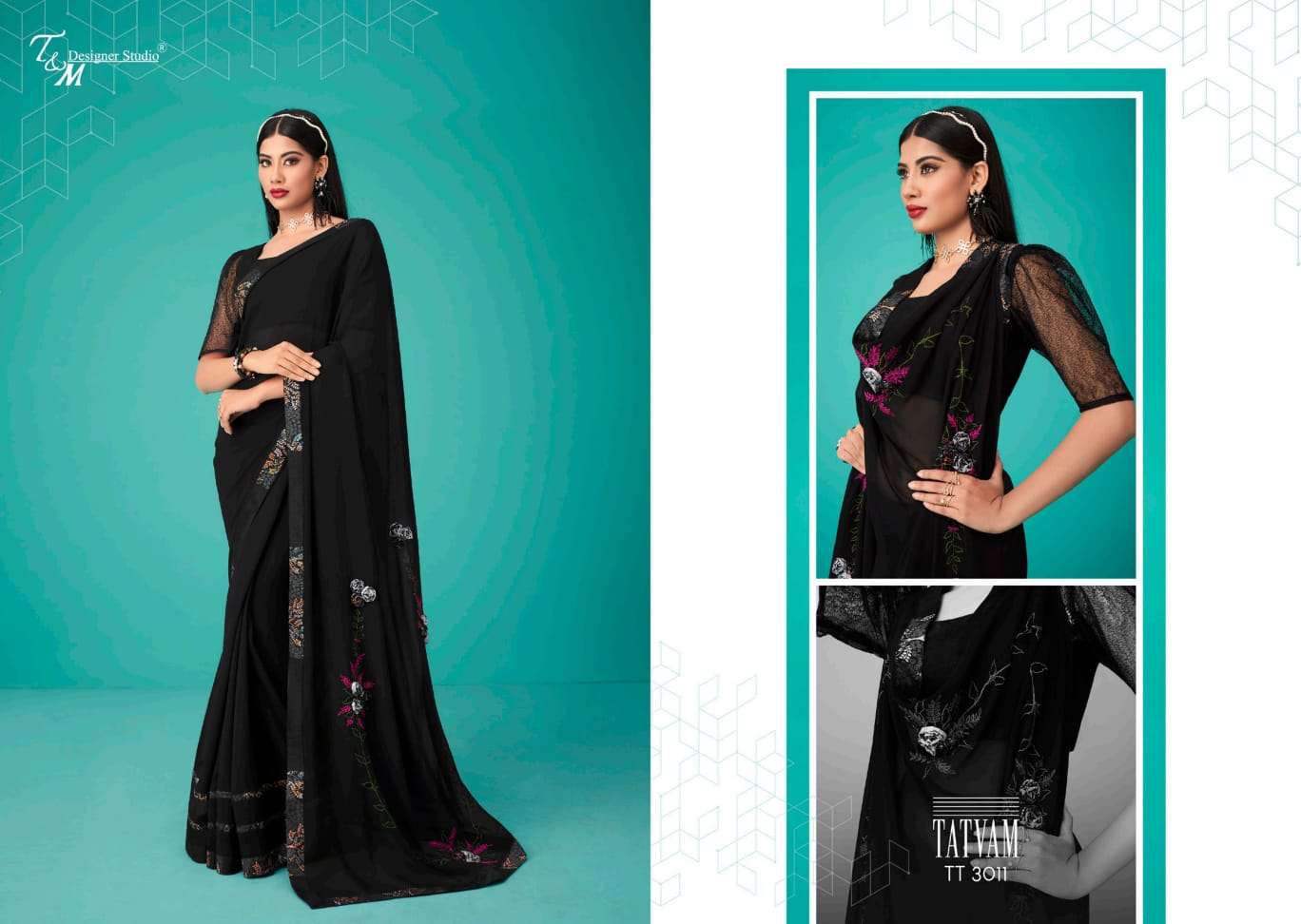 TATVAM VOL-30 BY T AND M DESIGNER STUDIO 3009 TO 3022 SERIES BEAUTIFUL SUITS COLORFUL STYLISH FANCY CASUAL WEAR & ETHNIC WEAR FANCY DRESSES AT WHOLESALE PRICE