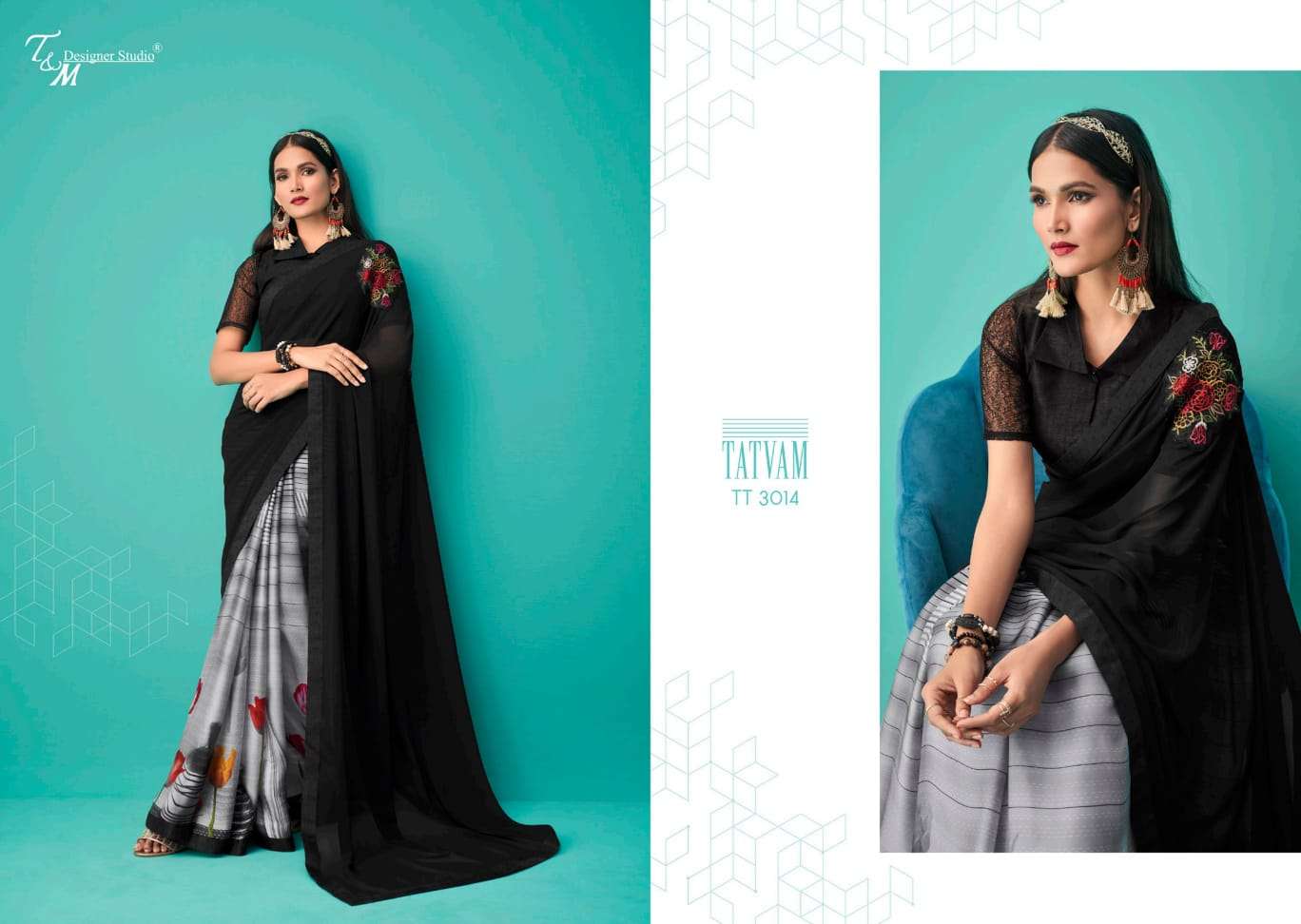 TATVAM VOL-30 BY T AND M DESIGNER STUDIO 3009 TO 3022 SERIES BEAUTIFUL SUITS COLORFUL STYLISH FANCY CASUAL WEAR & ETHNIC WEAR FANCY DRESSES AT WHOLESALE PRICE