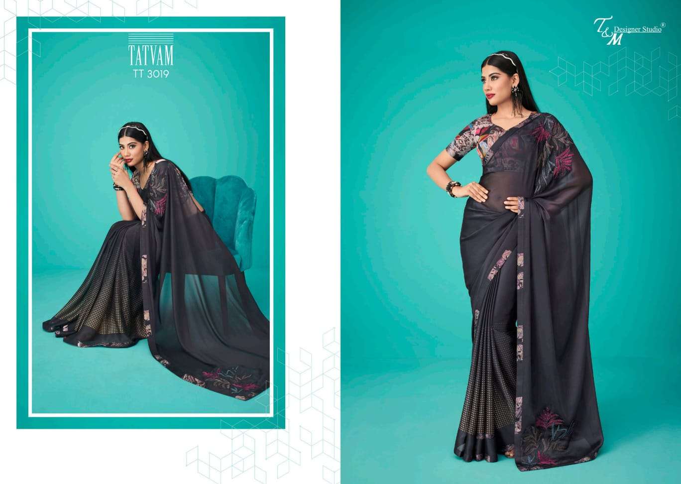 TATVAM VOL-30 BY T AND M DESIGNER STUDIO 3009 TO 3022 SERIES BEAUTIFUL SUITS COLORFUL STYLISH FANCY CASUAL WEAR & ETHNIC WEAR FANCY DRESSES AT WHOLESALE PRICE