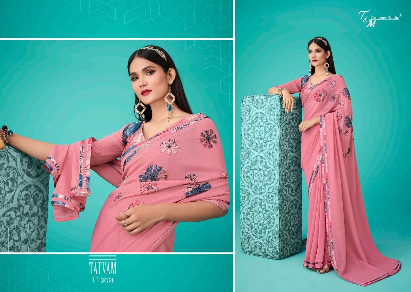TATVAM VOL-30 BY T AND M DESIGNER STUDIO 3009 TO 3022 SERIES BEAUTIFUL SUITS COLORFUL STYLISH FANCY CASUAL WEAR & ETHNIC WEAR FANCY DRESSES AT WHOLESALE PRICE
