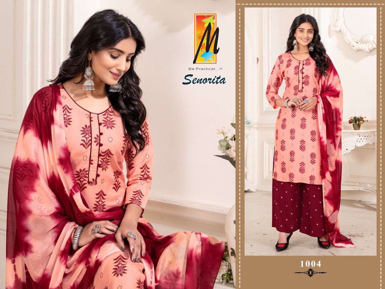 SENORITA BY MASTER 1001 TO 1008 SERIES BEAUTIFUL SHARARA SUITS COLORFUL STYLISH FANCY CASUAL WEAR & ETHNIC WEAR HEAVY RAYON EMBROIDERED DRESSES AT WHOLESALE PRICE