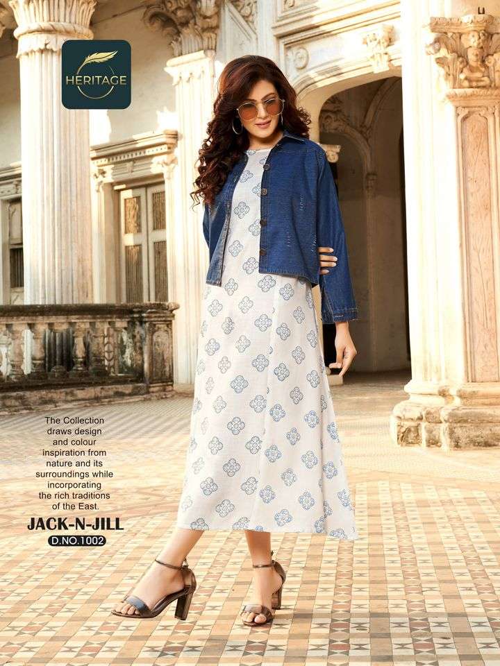JACK N JILL BY HERITAGE 1001 TO 1006 SERIES DESIGNER STYLISH FANCY COLORFUL BEAUTIFUL PARTY WEAR