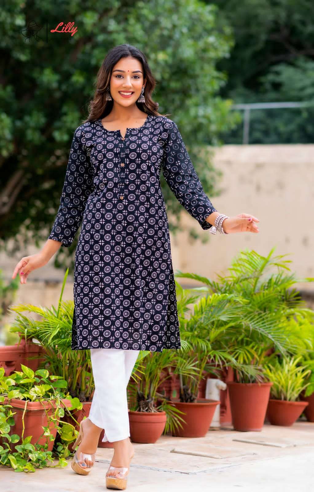 KOYAL VOL-3 BY LILLY DESIGNER STYLISH FANCY COLORFUL BEAUTIFUL PARTY WEAR & ETHNIC WEAR COLLECTION CAMBRIC COTTON KURTIS AT WHOLESALE PRICE