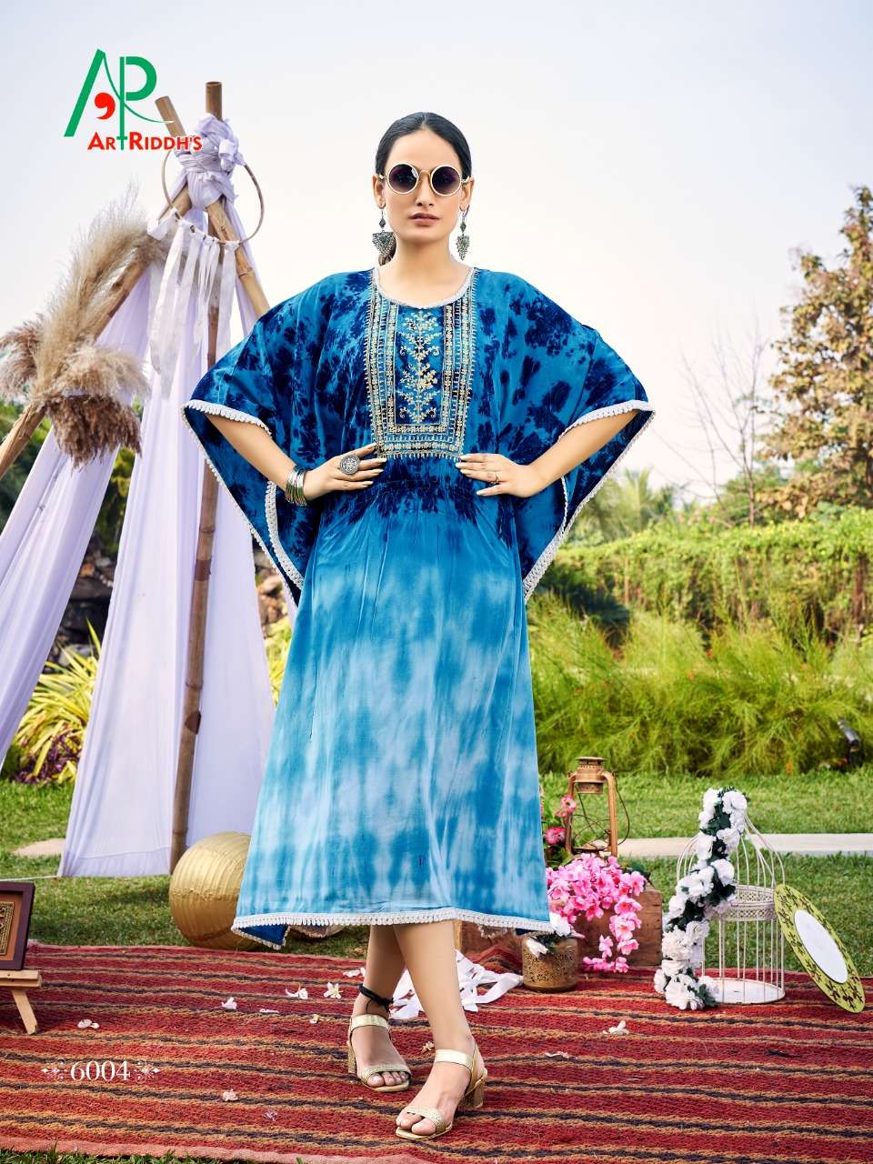 KAF TAN BY ART RIDDHS 6001 TO 6006 SERIES DESIGNER STYLISH FANCY COLORFUL BEAUTIFUL PARTY WEAR & ETHNIC WEAR COLLECTION RAYON PRINT KAFTAN AT WHOLESALE PRICE