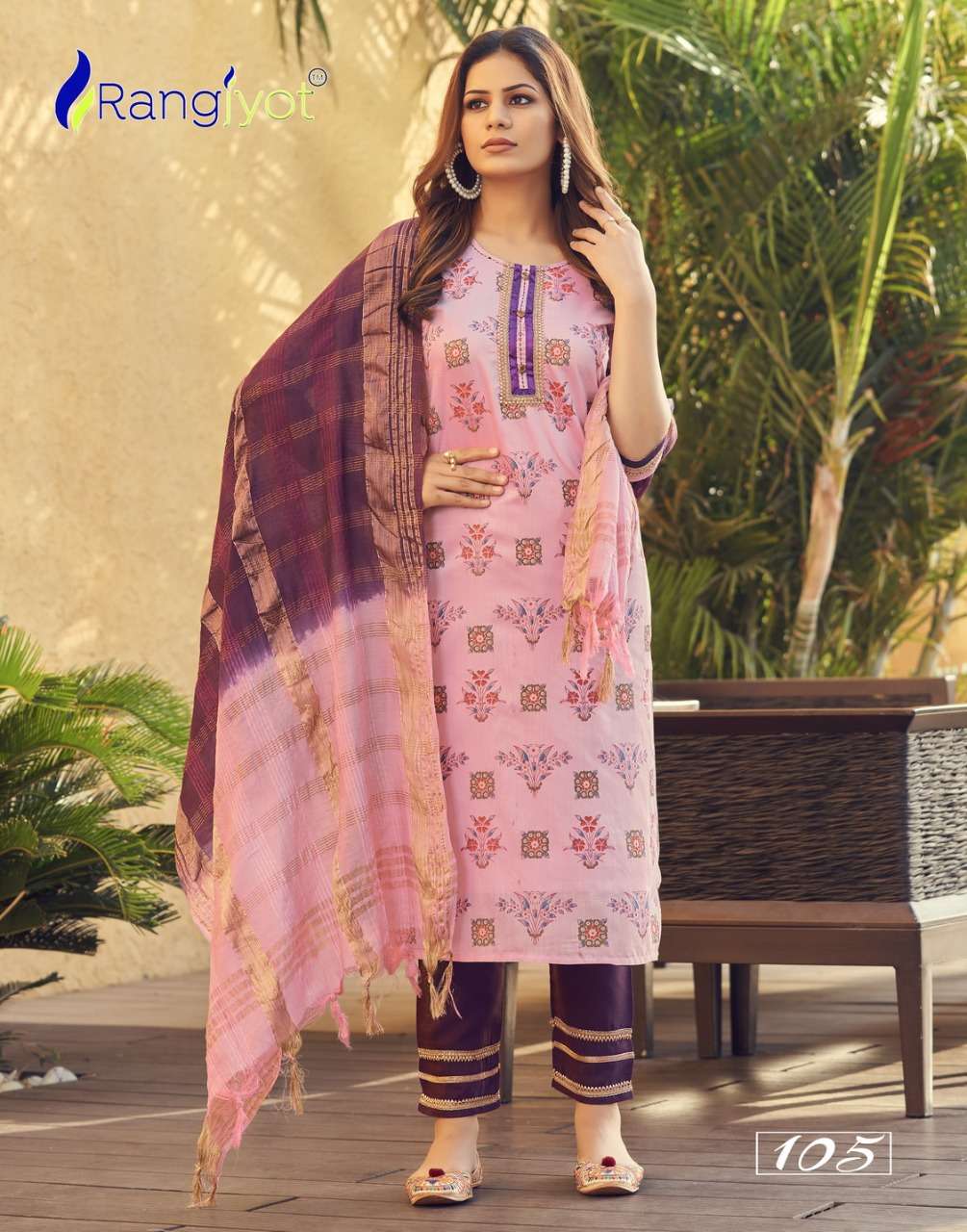 SAHELI BY RANGJYOT FASHION 101 TO 108 SERIES BEAUTIFUL SUITS COLORFUL STYLISH FANCY CASUAL WEAR & ETHNIC WEAR CHANDERI PRINT DRESSES AT WHOLESALE PRICE