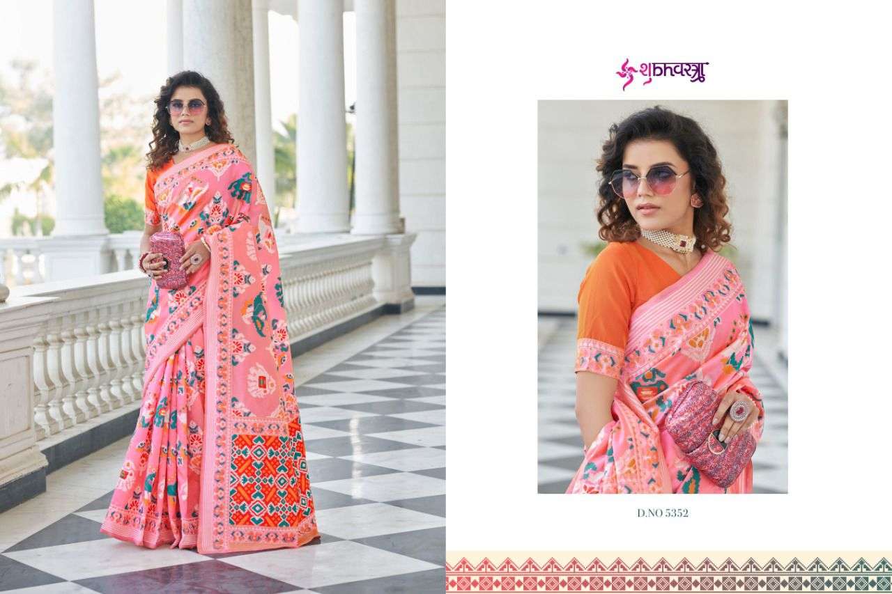 Patola Vol-6 By Shubhkala 5351 To 5354 Series Indian Traditional Wear Collection Beautiful Stylish Fancy Colorful Party Wear & Occasional Wear Patola Silk Sarees At Wholesale Price