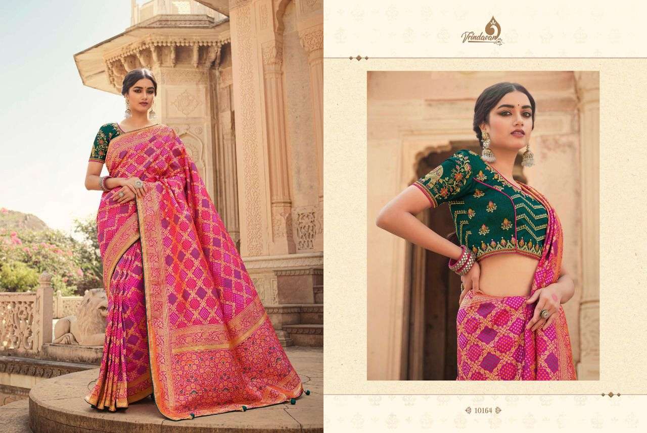 Vrindavan Vol-23 By Vrindavan 10151 To 10165 Series Indian Traditional Wear Collection Beautiful Stylish Fancy Colorful Party Wear & Occasional Wear Silk Sarees At Wholesale Price