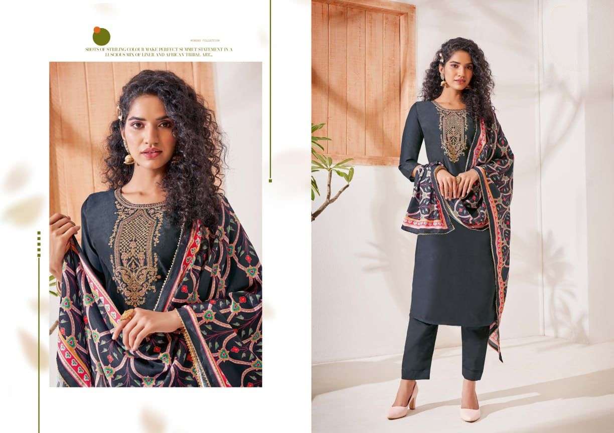 MEGHA BY BEAUTY QUEEN 1001 TO 1007 SERIES BEAUTIFUL SUITS COLORFUL STYLISH FANCY CASUAL WEAR & ETHNIC WEAR HEAVY MUSLIN DRESSES AT WHOLESALE PRICE