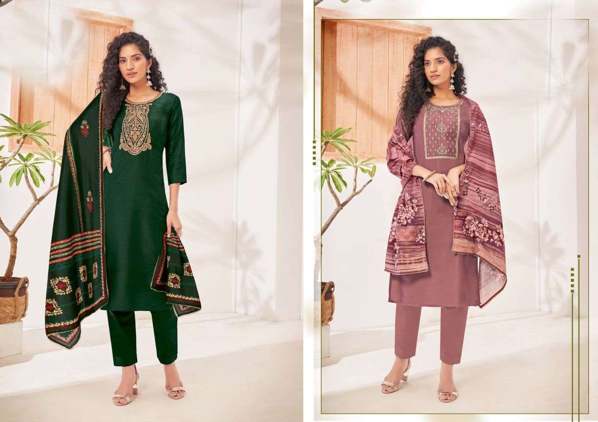 MEGHA BY BEAUTY QUEEN 1001 TO 1007 SERIES BEAUTIFUL SUITS COLORFUL STYLISH FANCY CASUAL WEAR & ETHNIC WEAR HEAVY MUSLIN DRESSES AT WHOLESALE PRICE