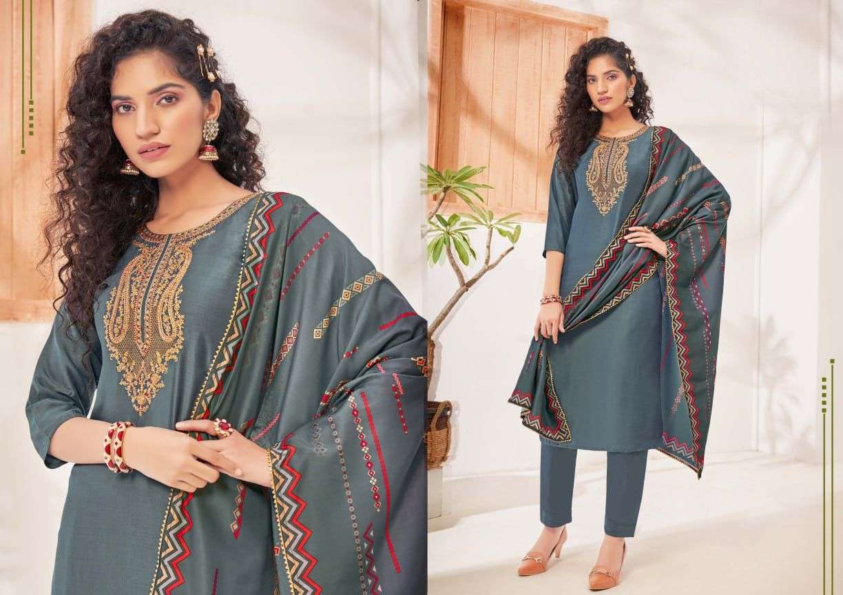 MEGHA BY BEAUTY QUEEN 1001 TO 1007 SERIES BEAUTIFUL SUITS COLORFUL STYLISH FANCY CASUAL WEAR & ETHNIC WEAR HEAVY MUSLIN DRESSES AT WHOLESALE PRICE