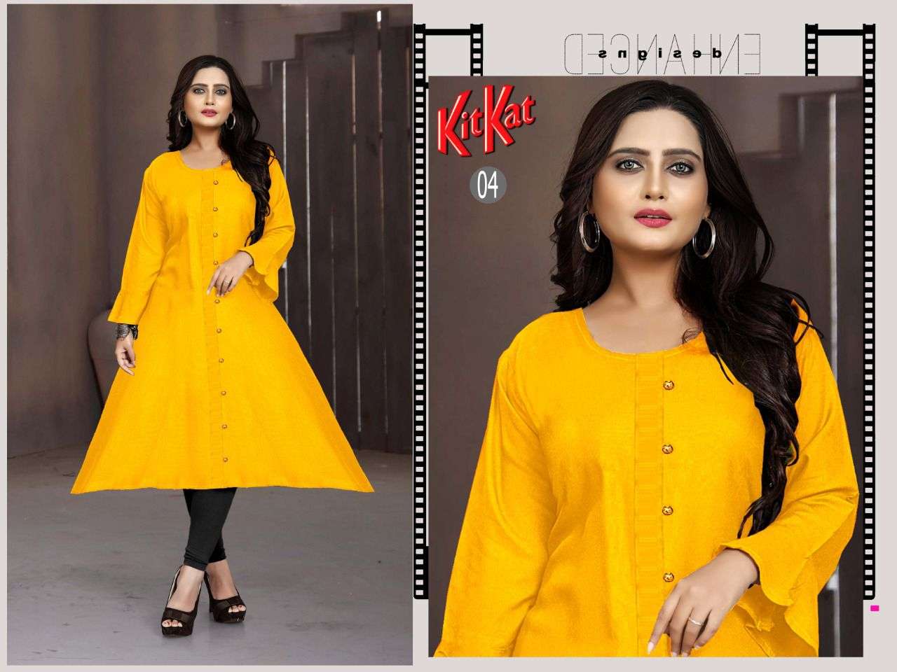 KITKAT BY AAGYA 01 TO 08 SERIES DESIGNER STYLISH FANCY COLORFUL BEAUTIFUL PARTY WEAR & ETHNIC WEAR COLLECTION RAYON KURTIS AT WHOLESALE PRICE