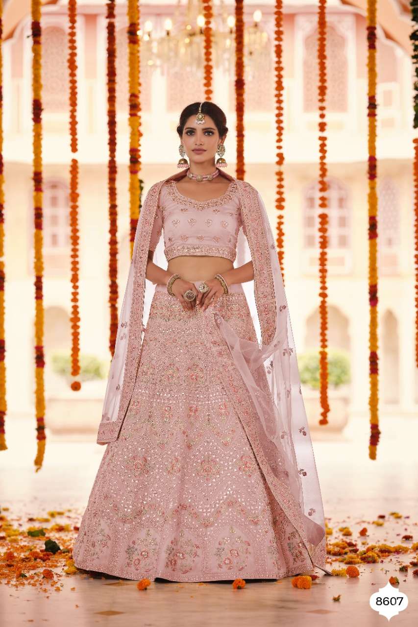 ARYA VOL-23 BY ARYA DESIGNS 8605 TO 8613 SERIES DESIGNER BEAUTIFUL WEDDING COLLECTION OCCASIONAL WEAR & PARTY WEAR GEORGETTE/ORGANZA/VELVET/CREPE LEHENGAS AT WHOLESALE PRICE