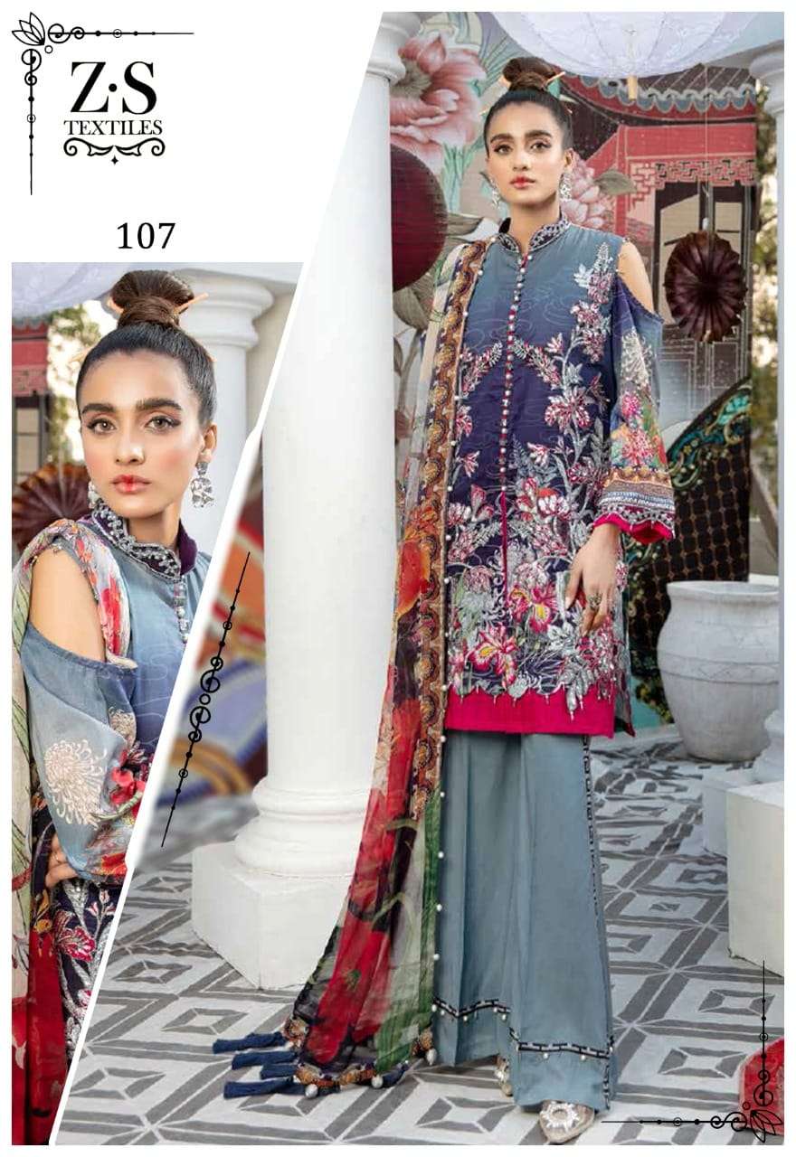 RANG REZA MID SUMMER EXCLUSIVE BY ZS TEXTILES 101 TO 110 SERIES INDIAN TRADITIONAL WEAR COLLECTION BEAUTIFUL STYLISH FANCY COLORFUL PARTY WEAR & OCCASIONAL WEAR PURE COTTON PRINT DRESSES AT WHOLESALE PRICE