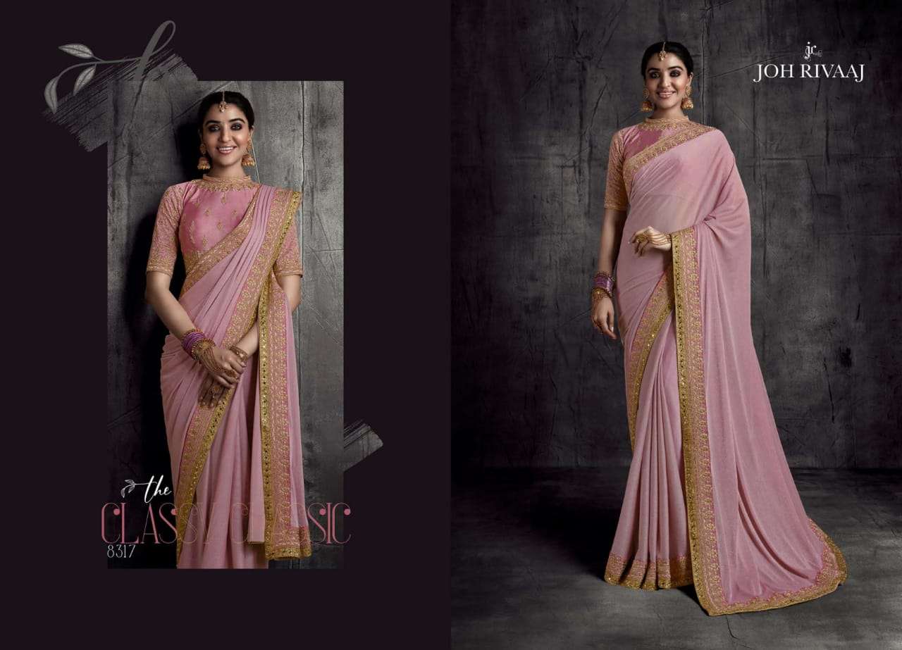 KADHAI VOL-2 BY JOH RIVAAJ 8301 TO 8319 SERIES INDIAN TRADITIONAL WEAR COLLECTION BEAUTIFUL STYLISH FANCY COLORFUL PARTY WEAR & OCCASIONAL WEAR FANCY SAREES AT WHOLESALE PRICE