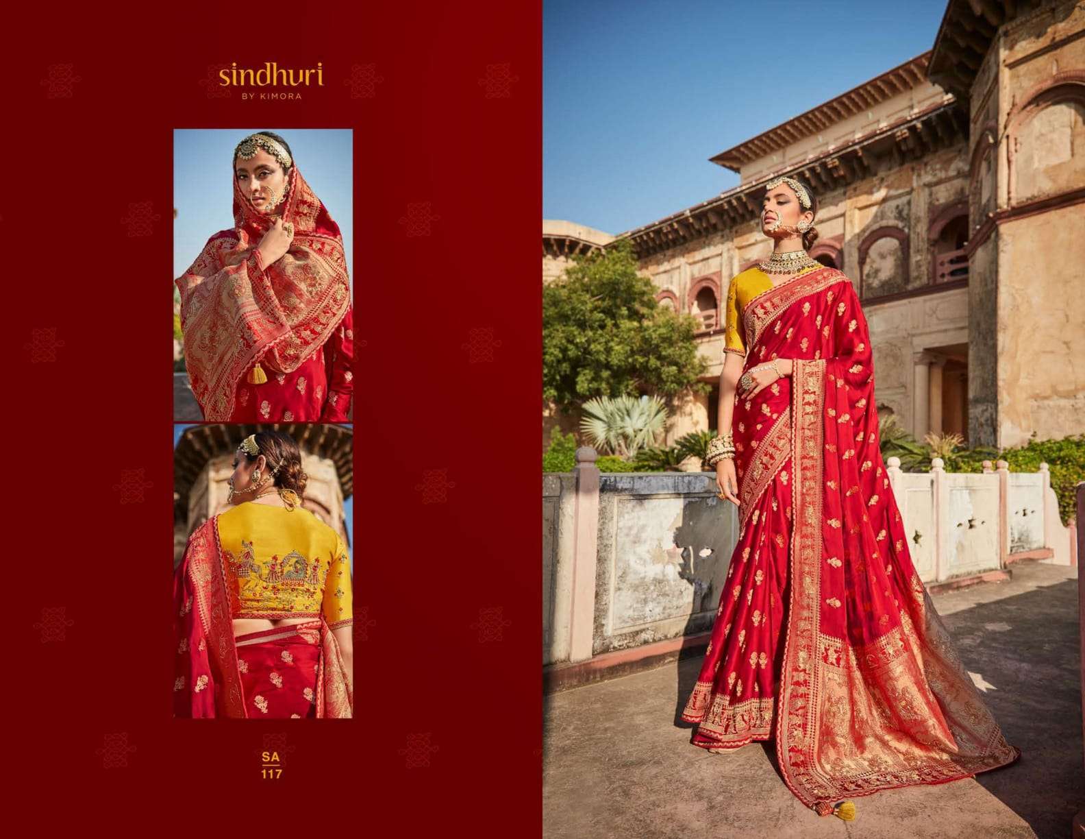 SINDHURI RAJKUMARI BY KIMORA FASHION 111 TO 119 SERIES INDIAN TRADITIONAL WEAR COLLECTION BEAUTIFUL STYLISH FANCY COLORFUL PARTY WEAR & OCCASIONAL WEAR SILK SAREES AT WHOLESALE PRICE
