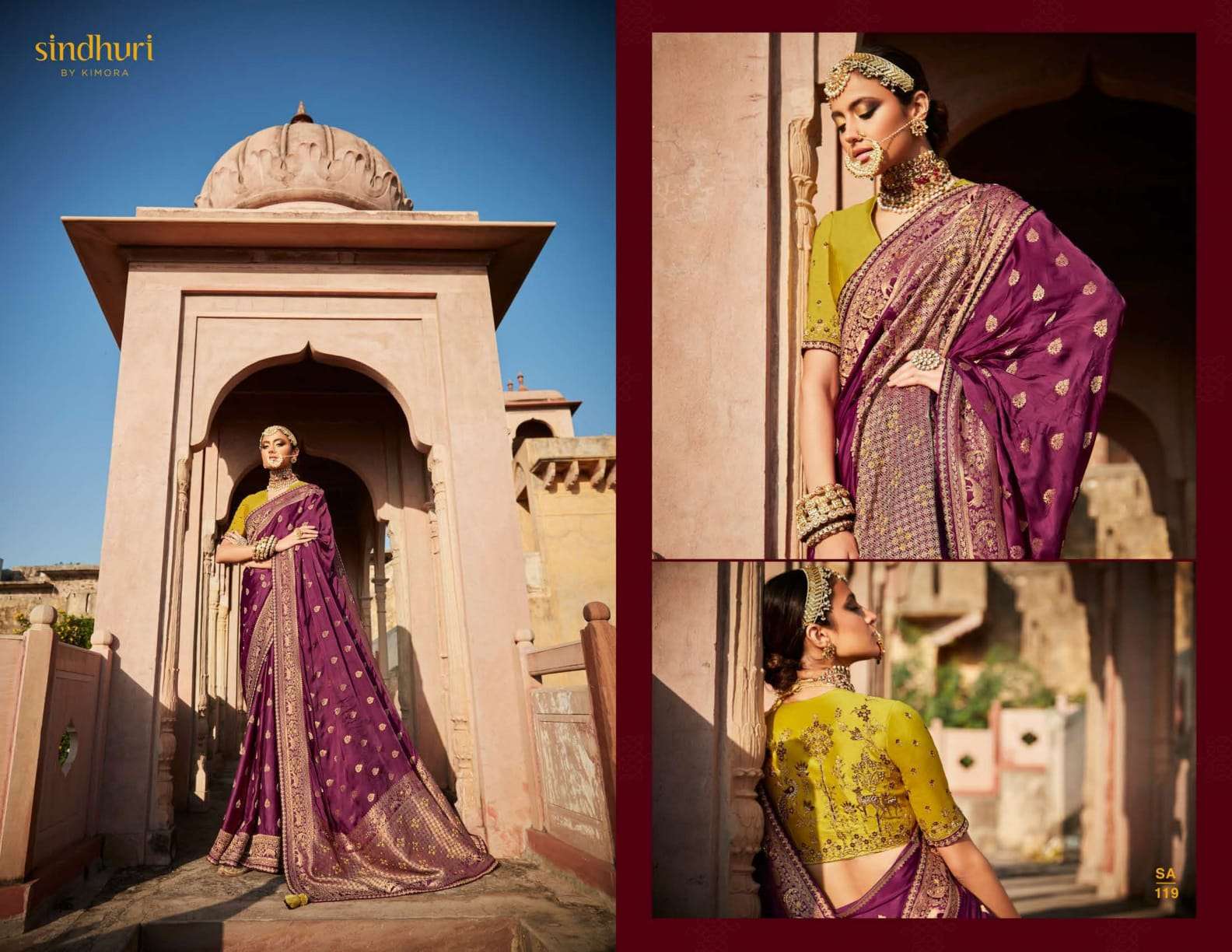 SINDHURI RAJKUMARI BY KIMORA FASHION 111 TO 119 SERIES INDIAN TRADITIONAL WEAR COLLECTION BEAUTIFUL STYLISH FANCY COLORFUL PARTY WEAR & OCCASIONAL WEAR SILK SAREES AT WHOLESALE PRICE