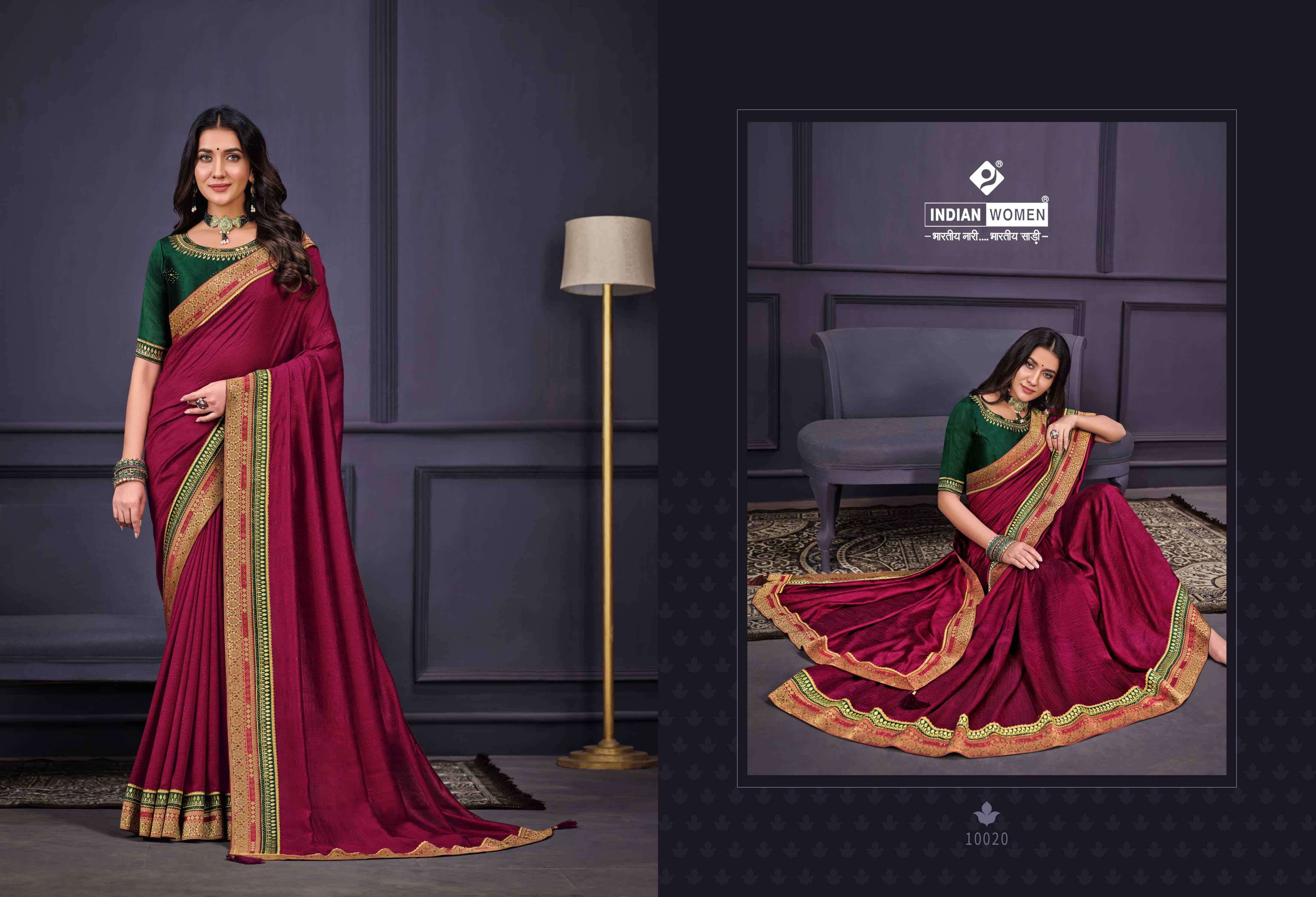 NEW ORANGE BY INDIAN WOMEN 10017 TO 10022 SERIES INDIAN TRADITIONAL WEAR COLLECTION BEAUTIFUL STYLISH FANCY COLORFUL PARTY WEAR & OCCASIONAL WEAR FANCY SAREES AT WHOLESALE PRICE