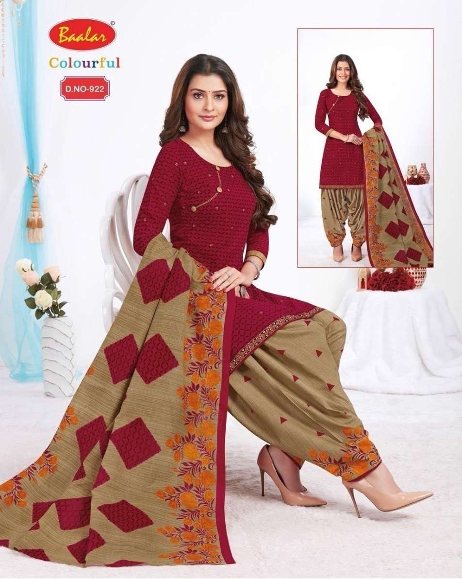 COLOURFUL HIT LIST VOL-1 BY BAALAR BEAUTIFUL STYLISH SUITS FANCY COLORFUL CASUAL WEAR & ETHNIC WEAR & READY TO WEAR PURE COTTON DRESSES AT WHOLESALE PRICE
