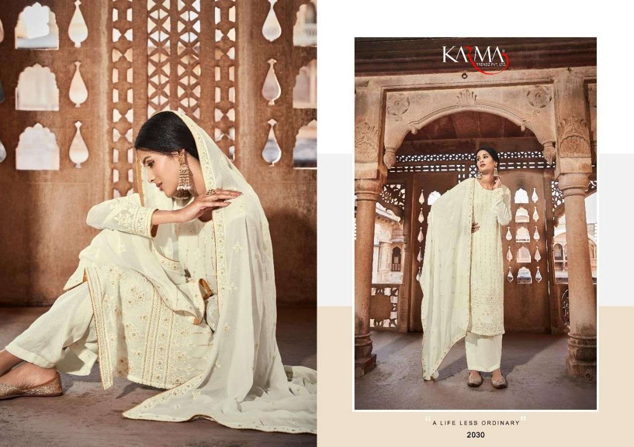 AMAIRA VOL-5 BY KARMA TRENDZ 2025 TO 2031 SERIES BEAUTIFUL STYLISH FANCY COLORFUL PARTY WEAR & ETHNIC WEAR PURE GEORGETTE EMBROIDERED DRESSES AT WHOLESALE PRICE