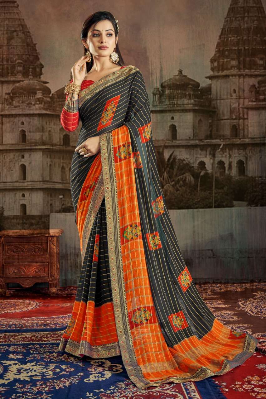 ANITA GEORGETTE BY YADU NANDAN FASHION 01 TO 04 SERIES INDIAN TRADITIONAL WEAR COLLECTION BEAUTIFUL STYLISH FANCY COLORFUL PARTY WEAR & OCCASIONAL WEAR GEORGETTE PRINT SAREES AT WHOLESALE PRICE