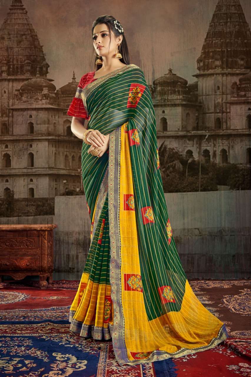 ANITA GEORGETTE BY YADU NANDAN FASHION 01 TO 04 SERIES INDIAN TRADITIONAL WEAR COLLECTION BEAUTIFUL STYLISH FANCY COLORFUL PARTY WEAR & OCCASIONAL WEAR GEORGETTE PRINT SAREES AT WHOLESALE PRICE