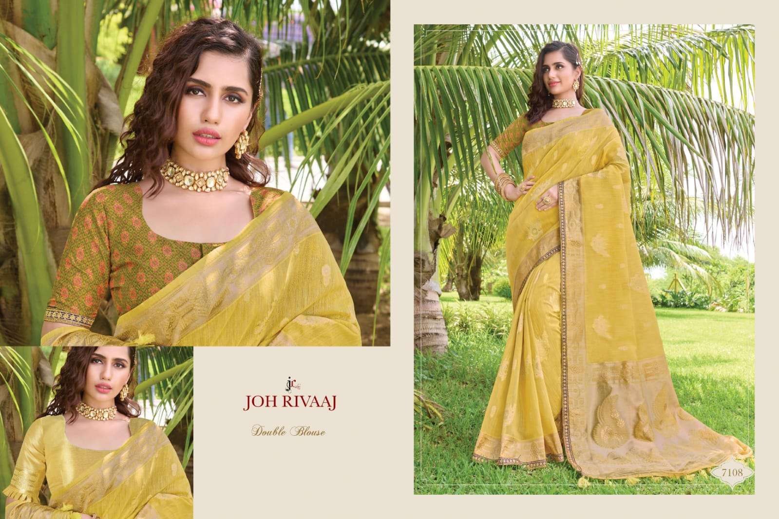 JANSI VOL-71 BY JOH RIVAAJ 7101 TO 7109 SERIES INDIAN TRADITIONAL WEAR COLLECTION BEAUTIFUL STYLISH FANCY COLORFUL PARTY WEAR & OCCASIONAL WEAR SILK WITH WORK SAREES AT WHOLESALE PRICE