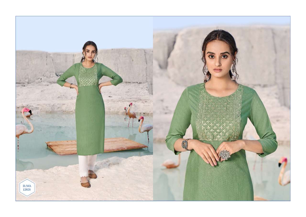 Shahi By Kalaroop 12925 To 12932 Series Designer Stylish Fancy Colorful Beautiful Party Wear & Ethnic Wear Collection Rayon Embroidery Kurtis At Wholesale Price