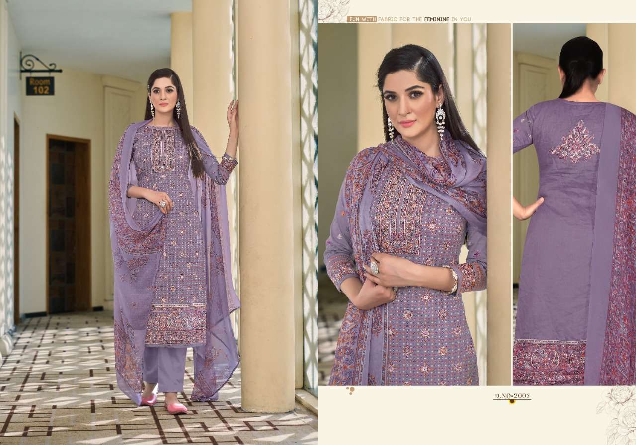 AVISHA BY SIYONA 2001 TO 2008 SERIES BEAUTIFUL STYLISH SUITS FANCY COLORFUL CASUAL WEAR & ETHNIC WEAR & READY TO WEAR PURE COTTON SATIN PRINTED DRESSES AT WHOLESALE PRICE