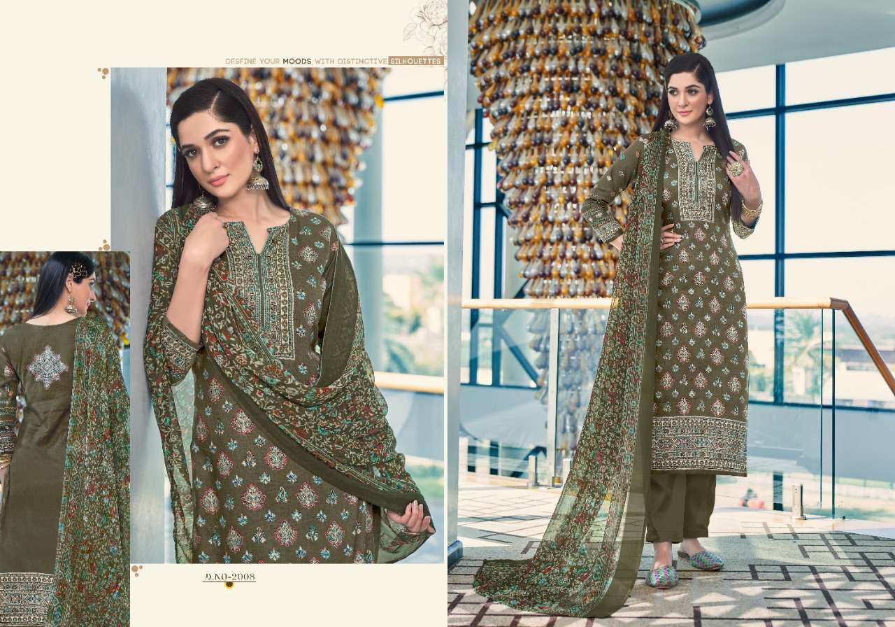 AVISHA BY SIYONA 2001 TO 2008 SERIES BEAUTIFUL STYLISH SUITS FANCY COLORFUL CASUAL WEAR & ETHNIC WEAR & READY TO WEAR PURE COTTON SATIN PRINTED DRESSES AT WHOLESALE PRICE