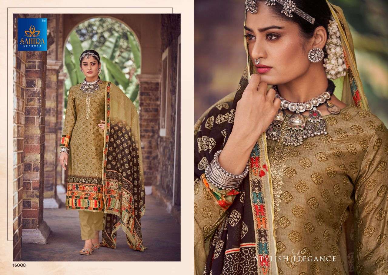 SAARA BY SAHIRA EXPORTS 16001 TO 16008 SERIES INDIAN TRADITIONAL WEAR COLLECTION BEAUTIFUL STYLISH FANCY COLORFUL PARTY WEAR & OCCASIONAL WEAR JAM SATIN PRINT DRESSES AT WHOLESALE PRICE