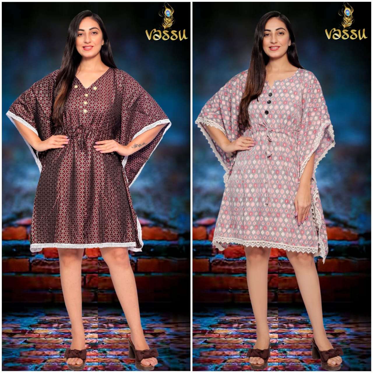 TURKY KAFTAN BY VASSU 01 TO 04 SERIES DESIGNER STYLISH FANCY COLORFUL BEAUTIFUL PARTY WEAR & ETHNIC WEAR COLLECTION HEAVY MUSLIN PRINT KURTIS AT WHOLESALE PRICE