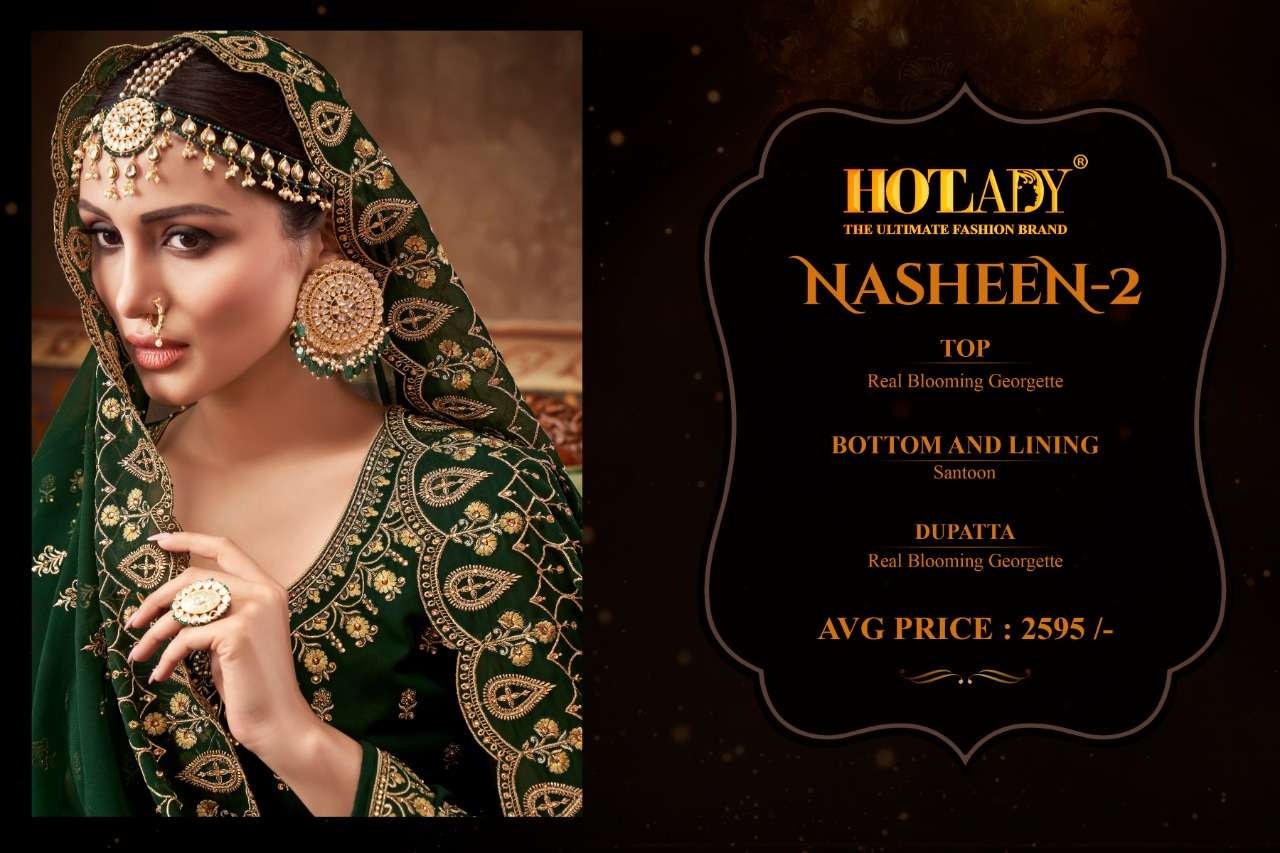 Nasheen Vol-2 By Hot Lady 7781 To 7784 Series Beautiful Anarkali Suits Colorful Stylish Fancy Casual Wear & Ethnic Wear Real Blooming Georgette Dresses At Wholesale Price