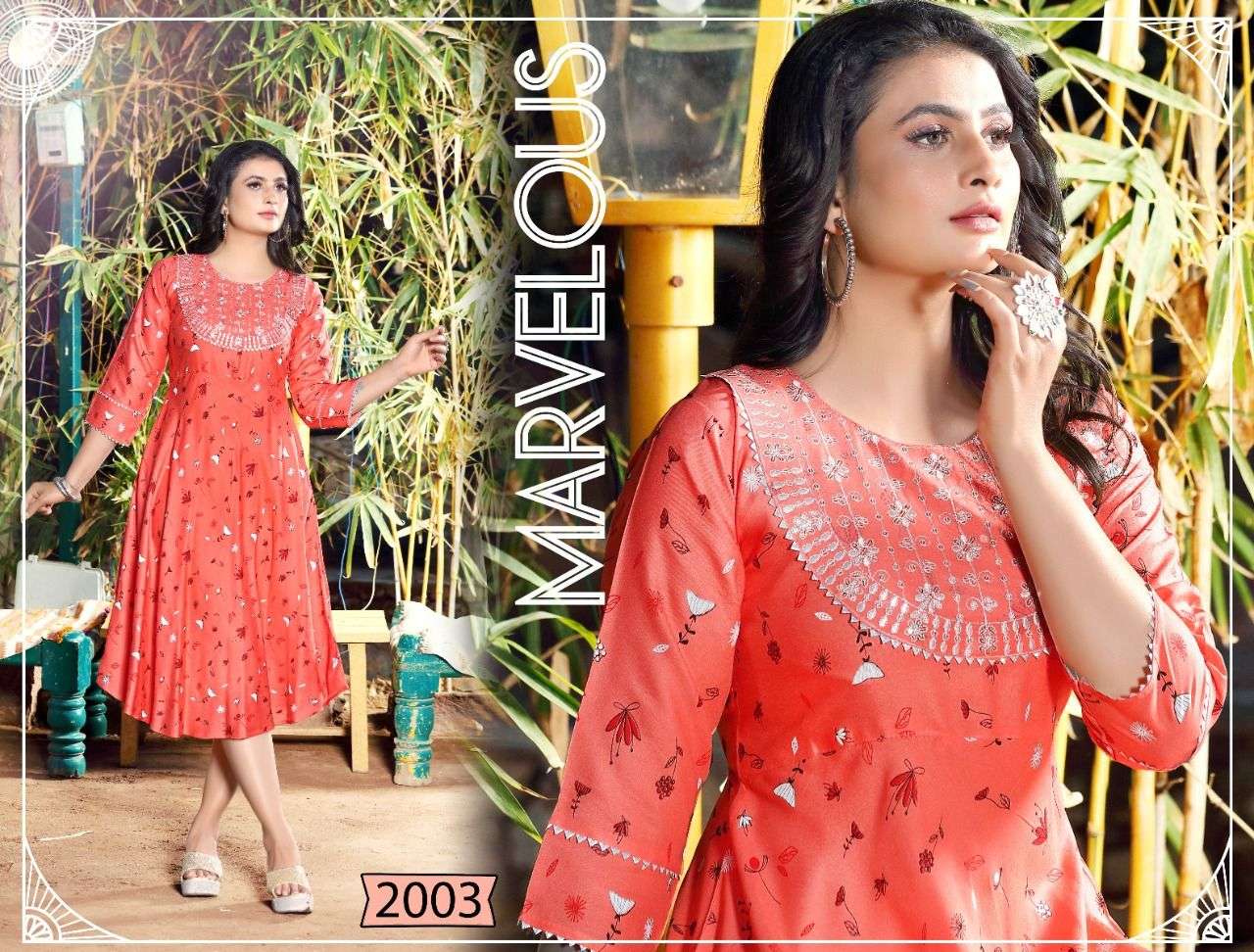 BLUSH BY BEAUTY QUEEN 2001 TO 2008 SERIES DESIGNER STYLISH FANCY COLORFUL BEAUTIFUL PARTY WEAR & ETHNIC WEAR COLLECTION RAYON EMBROIDERY KURTIS AT WHOLESALE PRICE