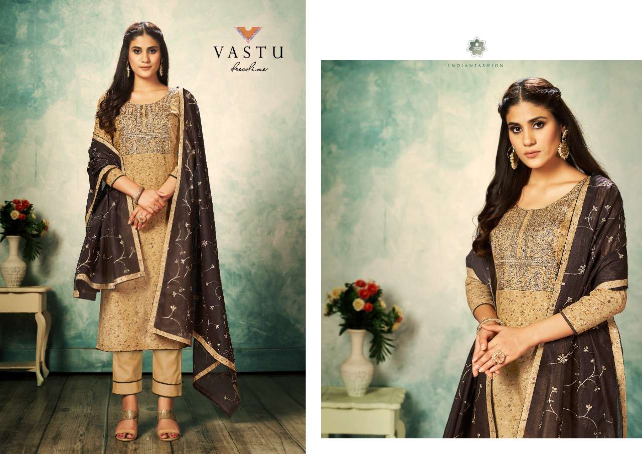 NAWAZISH VOL-2 BY VASTU TEX 201 TO 204 SERIES BEAUTIFUL SUITS COLORFUL STYLISH FANCY CASUAL WEAR & ETHNIC WEAR PURE LAWN COTTON PRINT DRESSES AT WHOLESALE PRICE