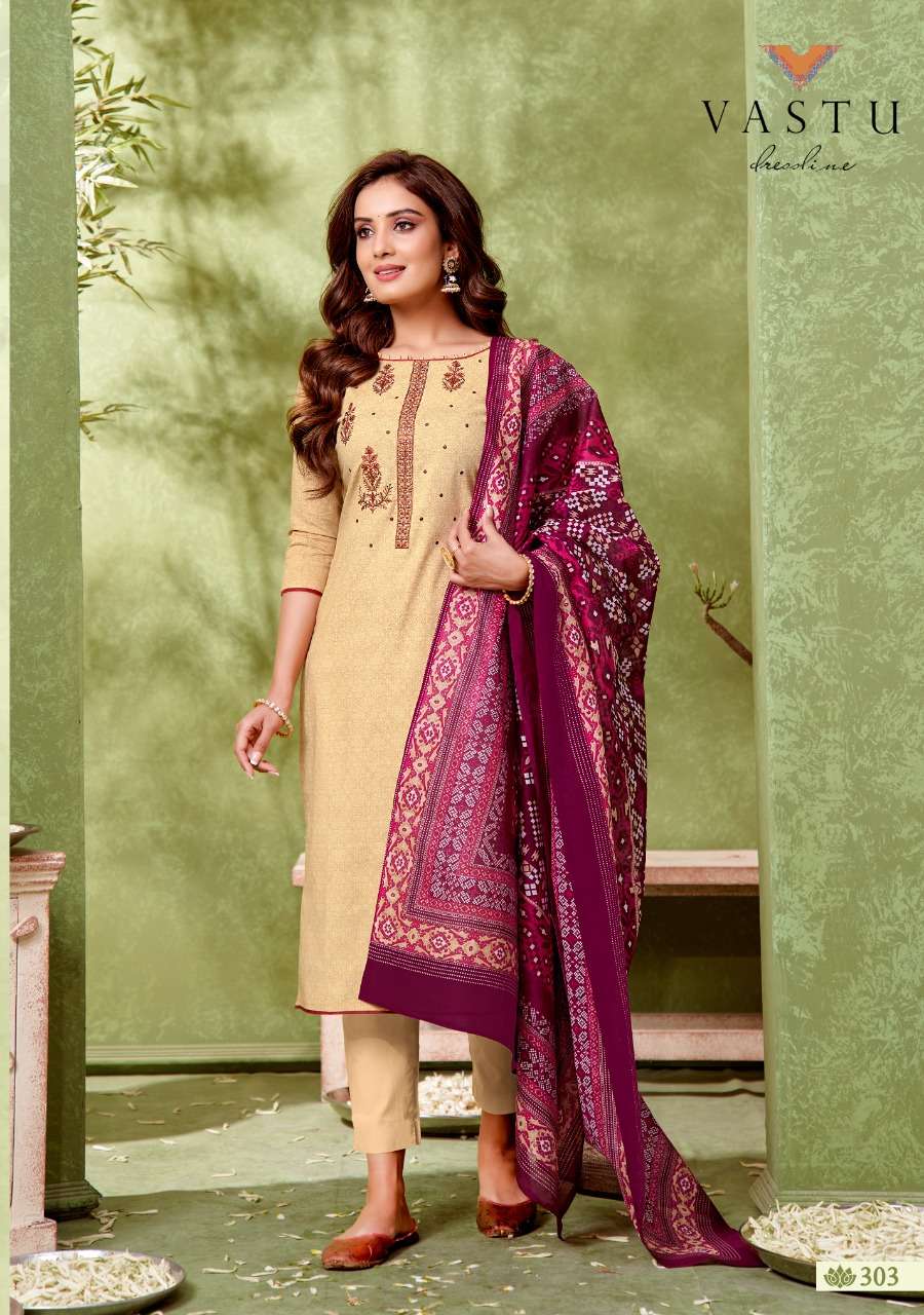 IKKAT PATOLA VOL-3 BY VASTU TEX 301 TO 310 SERIES BEAUTIFUL SUITS COLORFUL STYLISH FANCY CASUAL WEAR & ETHNIC WEAR PURE LAWN PRINT WITH WORK DRESSES AT WHOLESALE PRICE