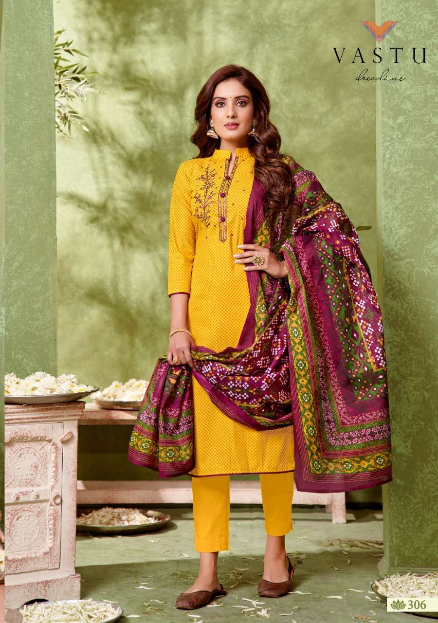 IKKAT PATOLA VOL-3 BY VASTU TEX 301 TO 310 SERIES BEAUTIFUL SUITS COLORFUL STYLISH FANCY CASUAL WEAR & ETHNIC WEAR PURE LAWN PRINT WITH WORK DRESSES AT WHOLESALE PRICE