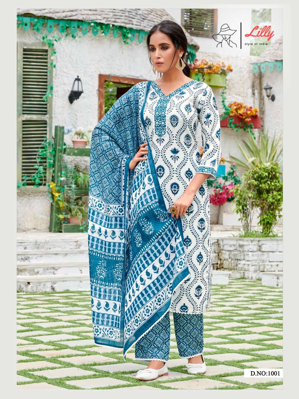 PUSHPA BY LILLY 1001 TO 1005 SERIES BEAUTIFUL SUITS COLORFUL STYLISH FANCY CASUAL WEAR & ETHNIC WEAR LINEN COTTON SLUB DIGITAL PRINT DRESSES AT WHOLESALE PRICE