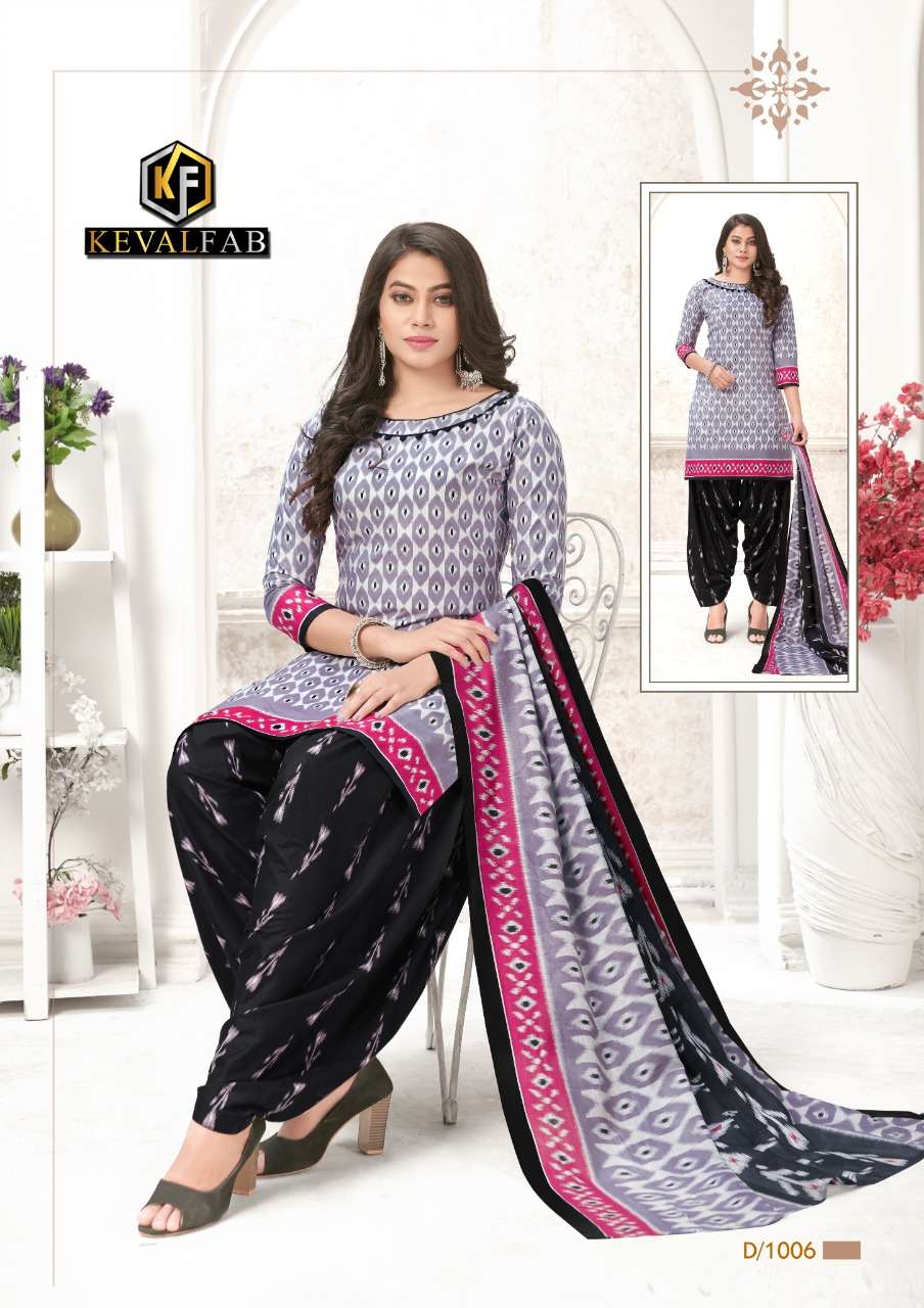 Alija Patiyala By Keval Fab 1001 To 1006 Series Beautiful Suits Colorful Stylish Fancy Casual Wear & Ethnic Wear Heavy Cotton Print Dresses At Wholesale Price