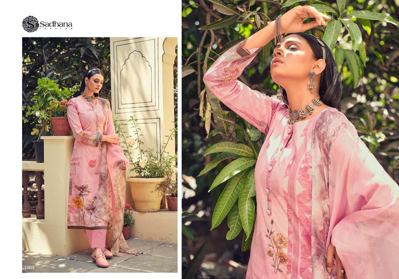 ELAAN E ISHQ BY SADHANA FASHION 1001 TO 1008 SERIES BEAUTIFUL SUITS COLORFUL STYLISH FANCY CASUAL WEAR & ETHNIC WEAR PURE LAWN COTTON DIGITAL PRINT DRESSES AT WHOLESALE PRICE