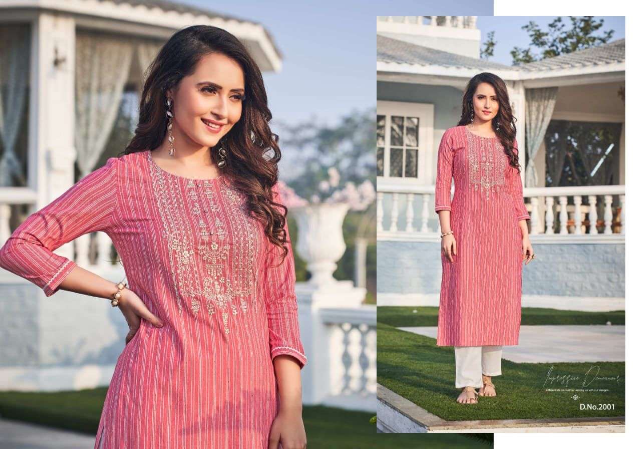 SUNSHINE BY SNAPSTYLE 2001 TO 2006 SERIES DESIGNER STYLISH FANCY COLORFUL BEAUTIFUL PARTY WEAR & ETHNIC WEAR COLLECTION LINING COTTON KURTIS AT WHOLESALE PRICE