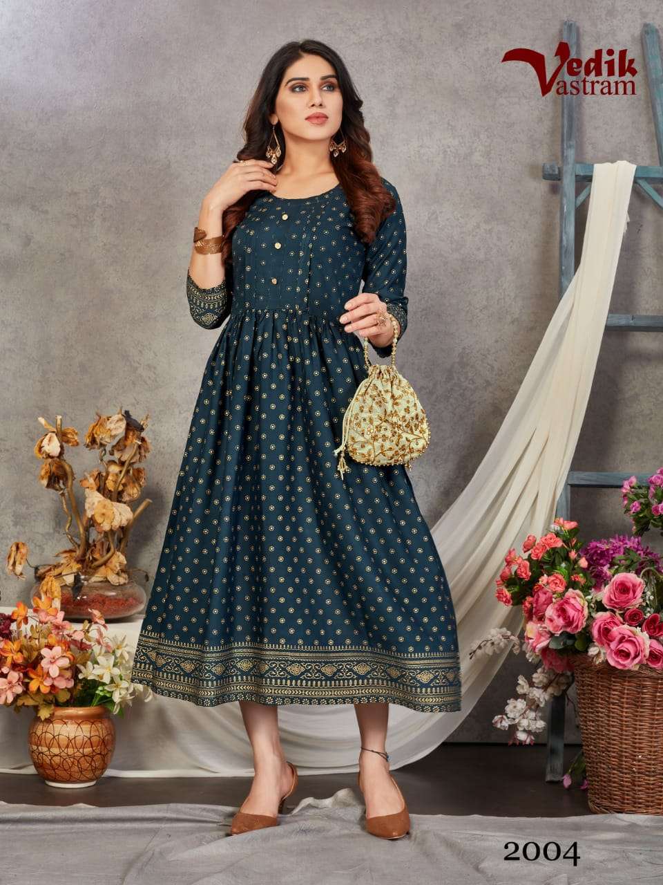 SILVER CITY BY VEDIK VASTRAM 2001 TO 2006 SERIES DESIGNER STYLISH FANCY COLORFUL BEAUTIFUL PARTY WEAR & ETHNIC WEAR COLLECTION RAYON GOLD PRINT KURTIS AT WHOLESALE PRICE