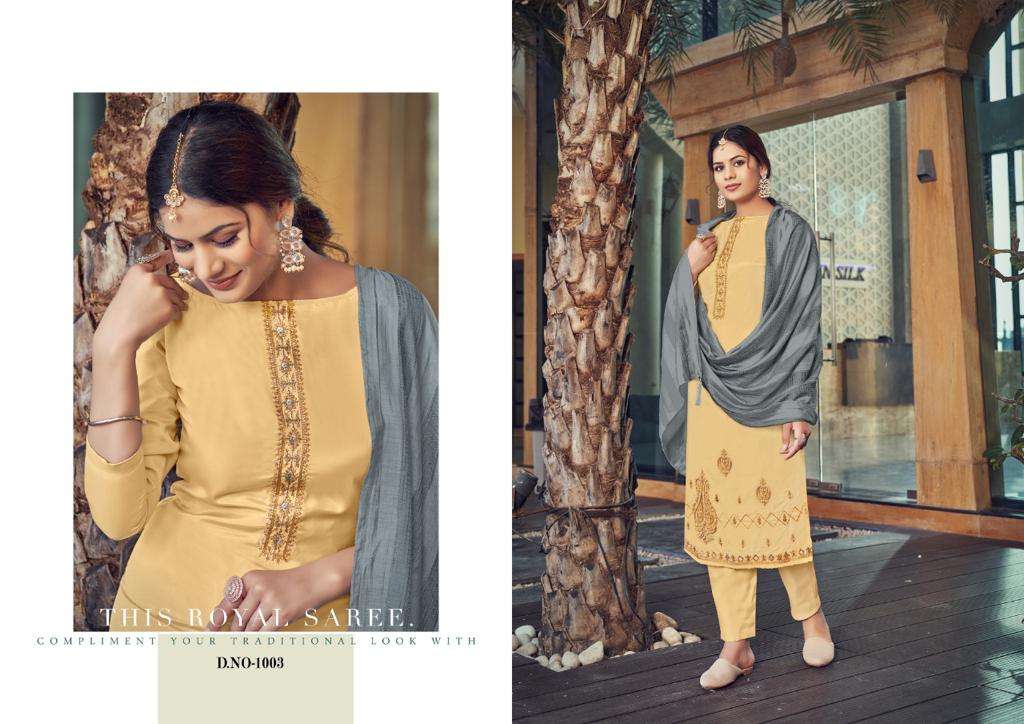 ATHEENA BY SELTOS 1001 TO 1006 SERIES BEAUTIFUL SUITS COLORFUL STYLISH FANCY CASUAL WEAR & ETHNIC WEAR PURE COTTON SILK DRESSES AT WHOLESALE PRICE