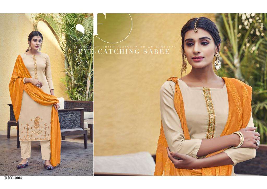 ATHEENA BY SELTOS 1001 TO 1006 SERIES BEAUTIFUL SUITS COLORFUL STYLISH FANCY CASUAL WEAR & ETHNIC WEAR PURE COTTON SILK DRESSES AT WHOLESALE PRICE