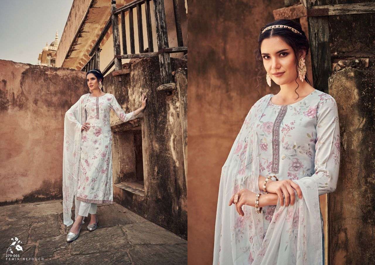 AASMA BY SARGAM PRINTS 279-001 TO 279-006 SERIES BEAUTIFUL SUITS COLORFUL STYLISH FANCY CASUAL WEAR & ETHNIC WEAR PURE COTTON SILK PRINT DRESSES AT WHOLESALE PRICE