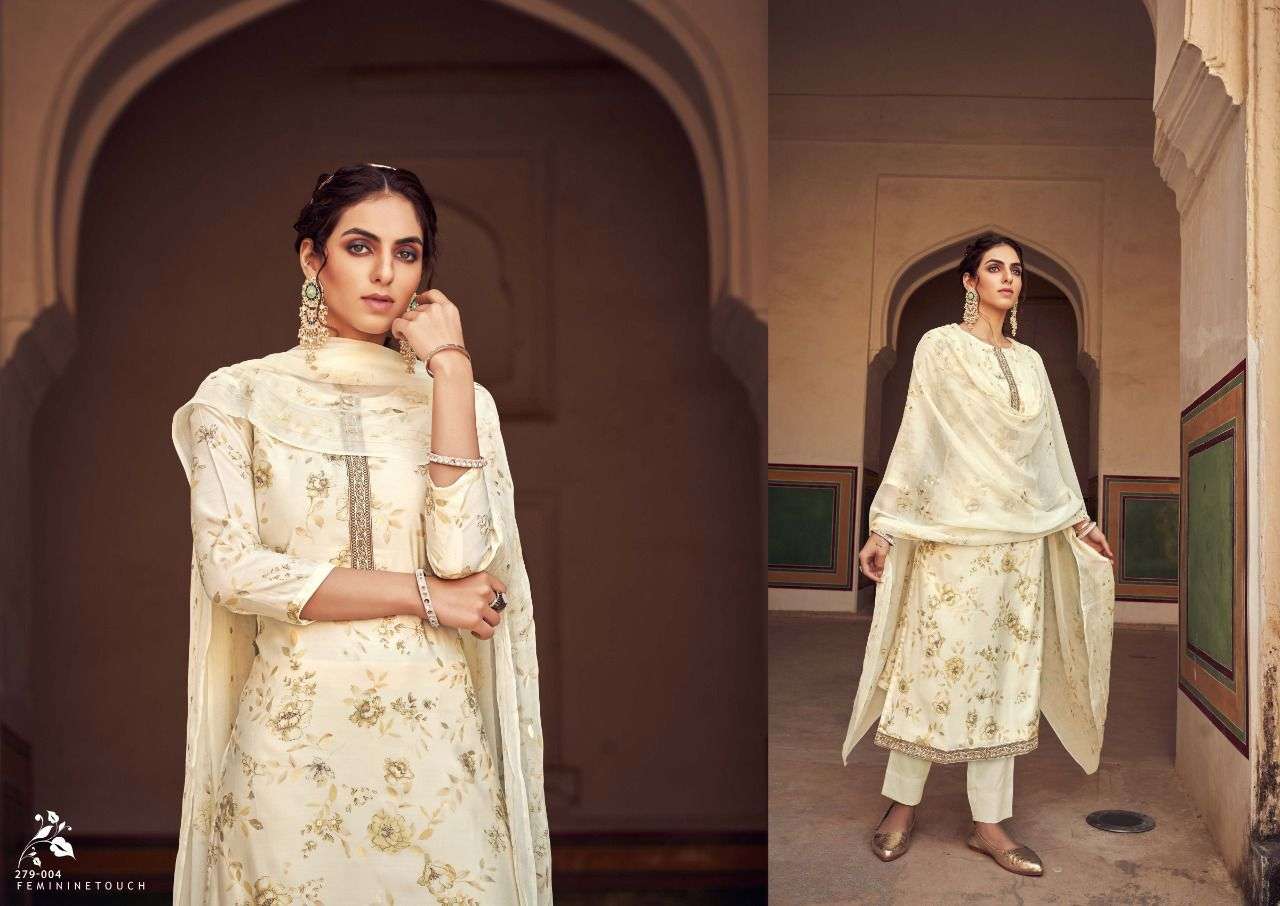 AASMA BY SARGAM PRINTS 279-001 TO 279-006 SERIES BEAUTIFUL SUITS COLORFUL STYLISH FANCY CASUAL WEAR & ETHNIC WEAR PURE COTTON SILK PRINT DRESSES AT WHOLESALE PRICE