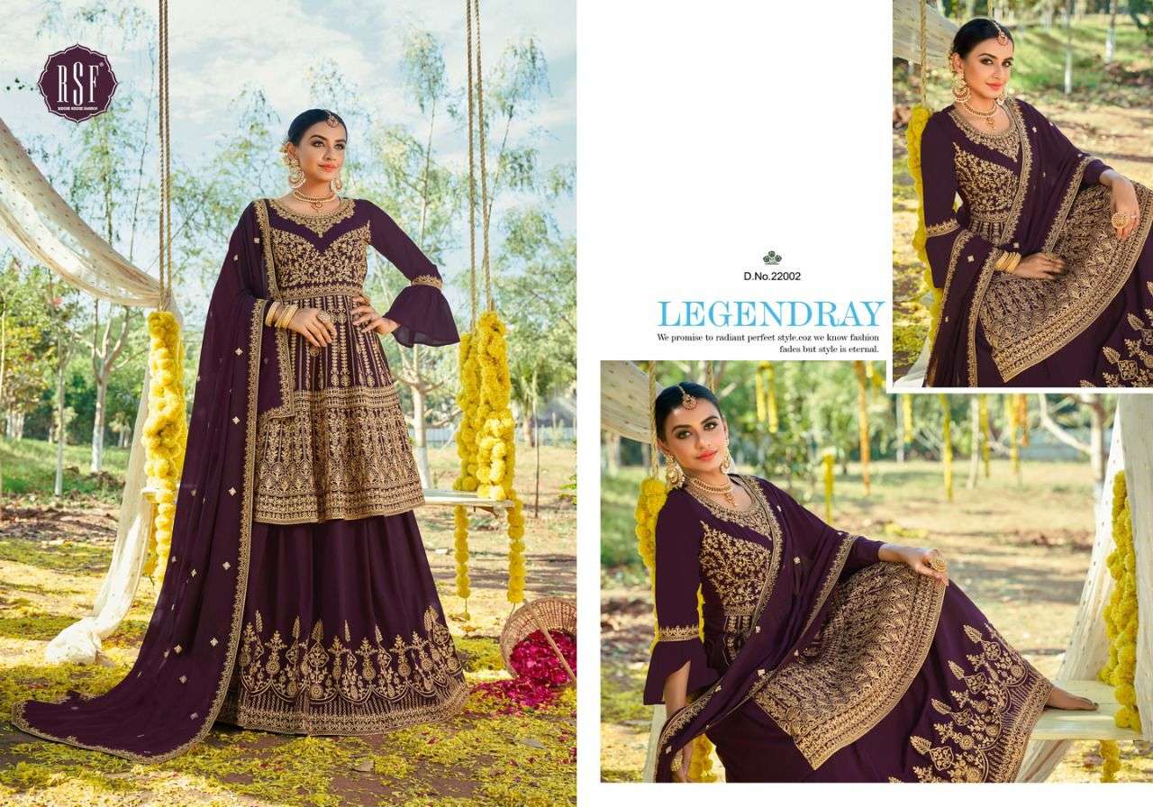 SAMPADA BY RIDDHI SIDDHI FASHION 22001 TO 22004 SERIES BEAUTIFUL SUITS COLORFUL STYLISH FANCY CASUAL WEAR & ETHNIC WEAR PURE FAUX GEORGETTE DRESSES AT WHOLESALE PRICE